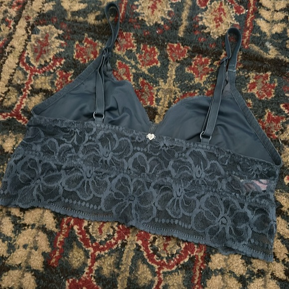 Womens slate grey adjustable Victoria’s Secret PINK bralette size medium (A-C)🩶 - Picture 6 of 8